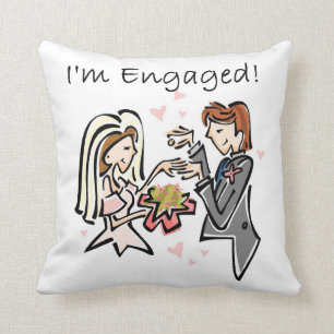 I'm Engaged Cushion