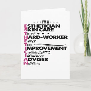 I'm Esthetician Graduation Salon Estheti Card
