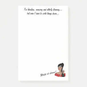 "I'm Fabulous, Amazing, Stunning..." DIVA  Post-it Notes