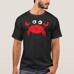 I'm Feeling A Little Crabby Seafood Funny Cartoon  T-Shirt