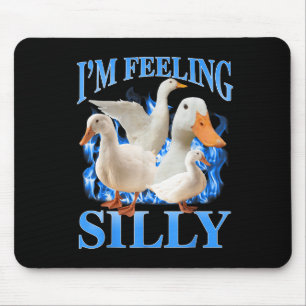 Im Feeling Silly Funny Goose Meme Bootleg Vintage Mouse Pad