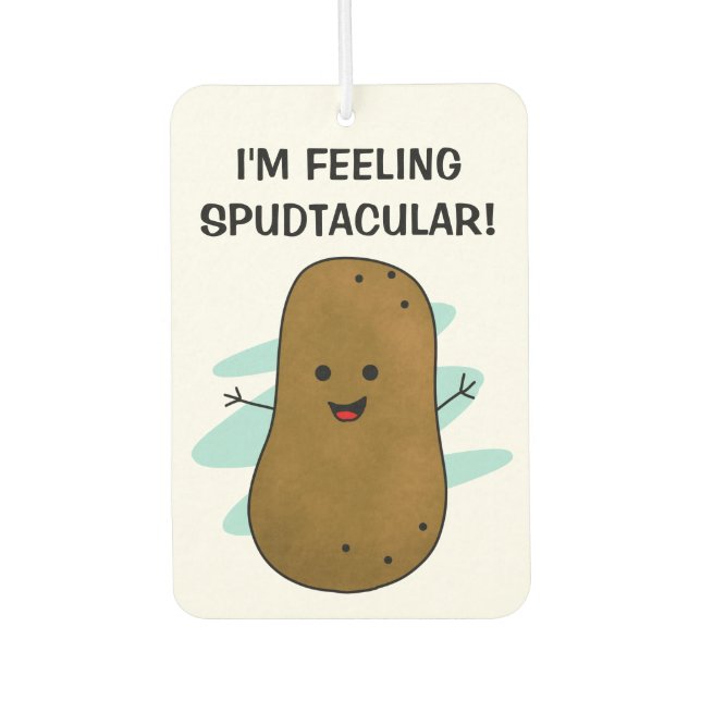I'm Feeling Spudtacular Potato Car Air Freshener (Front)