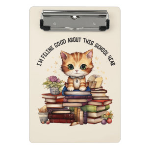 I'm Feline Good About This School Year Mini Clipboard