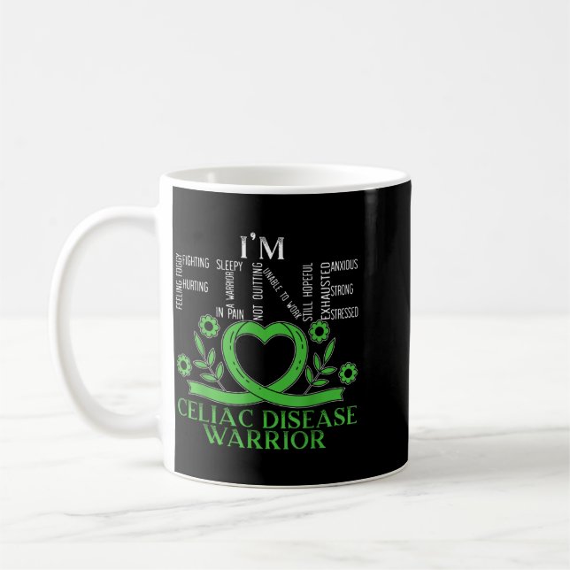 Im Fine Celiac Disease Warrior I Hate Gluten Coffee Mug (Left)