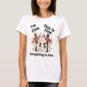 I'm Fine Everything Is Fine, Christmas Nutcracker T-Shirt