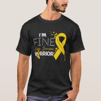 I'm Fine Ewings Sarcoma Warrior Awareness Feather