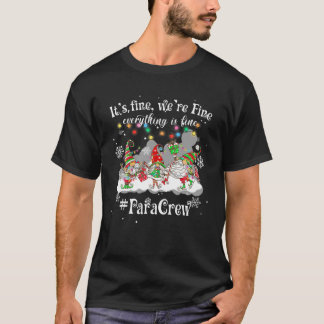 I'm Fine It's Fine Everything Is Fine Lights Para T-Shirt