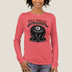 I'm fine it's fine everything is fine Monster Tri-Blend Shirt