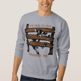 I'm Fine It's Fine Everything's Fine Funny Goat  Sweatshirt