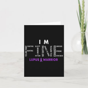 Im Fine Lupus Warrior Lupus Awareness Month Purple Card