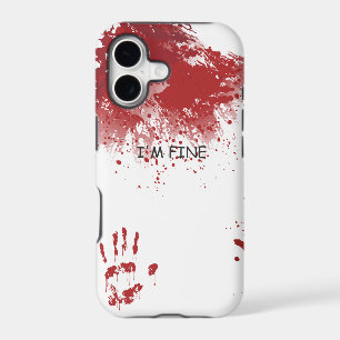 I'm fine. Spatter of blood. Zombie horror