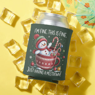 I'm Fine This Is Fine Just Having A Meltdown Cocoa Can Cooler