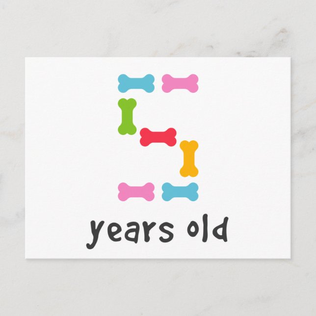 I'm Five Years Old Postcard (Front)