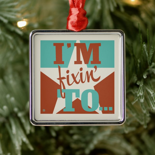 I'm Fixin' To Metal Tree Decoration (Tree)