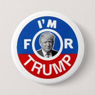 I'm for Trump 7.5 Cm Round Badge