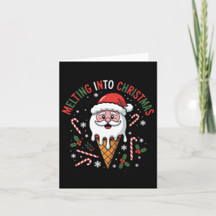 I'm Freaking Melting Christmas Ice Cream Monster D Card