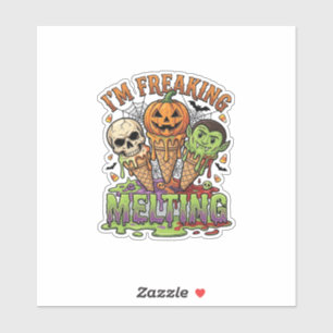 Im Freaking Melting Halloween Ice Cream Skull Pump