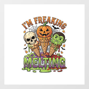 Im Freaking Melting Halloween Ice Cream Skull Pump
