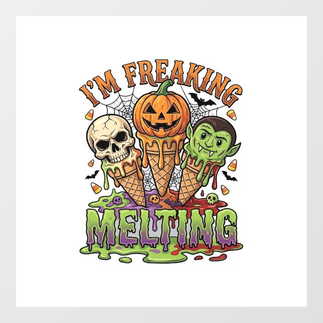 Im Freaking Melting Halloween Ice Cream Skull Pump (Sheet)