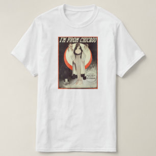 I'm From Chicago - Sheet Music Cover T-Shirt