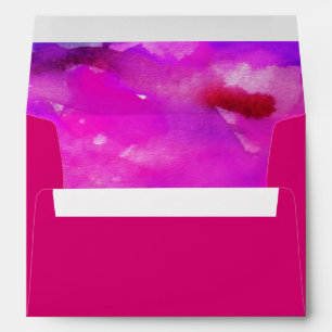 I'M FUSCHIA WATERCOLOR Bat Mitzvah Envelope