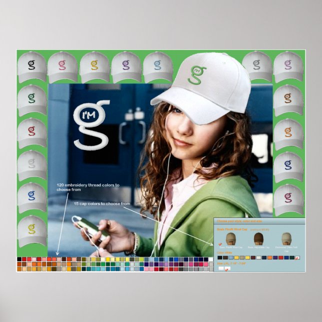 I'm G  Caps Poster from I'm G Clothing (Front)