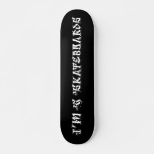 I'm G Skateboards (Degrassi Graffiti Font) - black