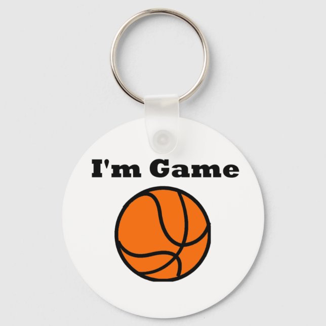 I'm Game (Basketball) Key Ring (Front)