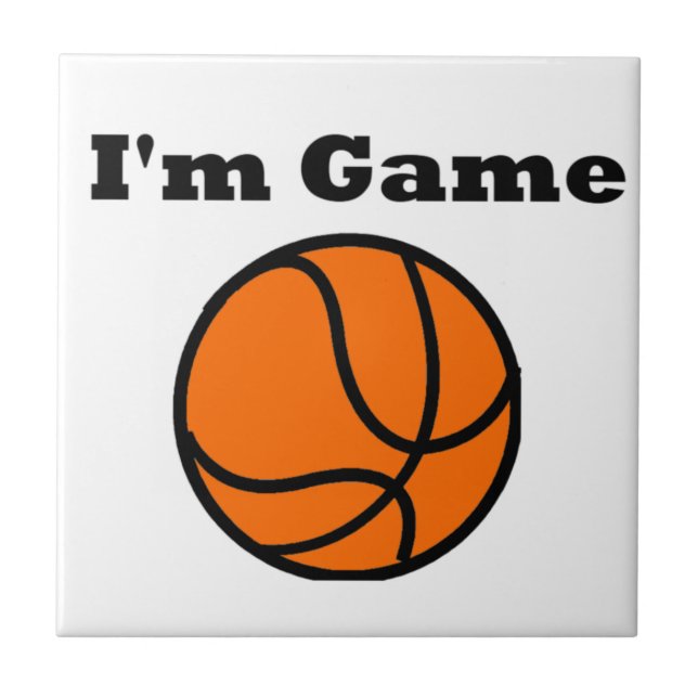I'm Game (Basketball) Tile (Front)