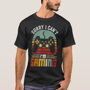 I'm Gaming Video Games Retro Gamer for Boys Teen T-Shirt