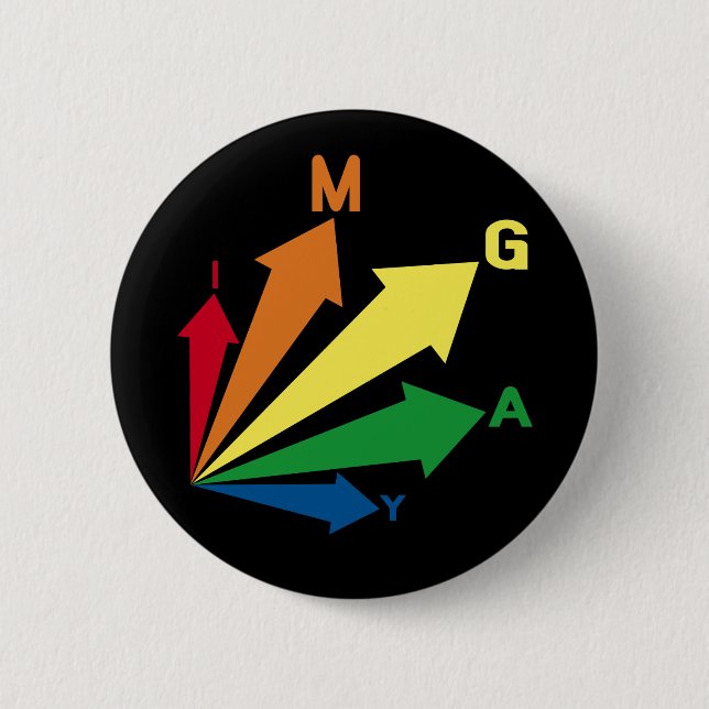 i'm gay 6 cm round badge (Front)