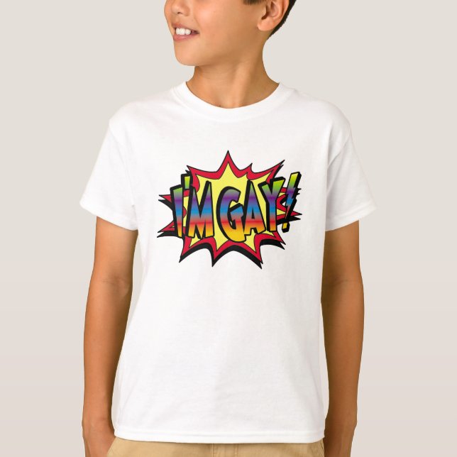 I'm Gay Burst T-Shirt (Front)