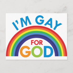 I'm Gay for God Postcard