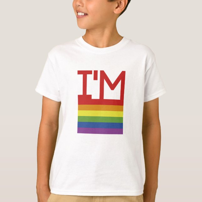 I'm Gay | Rainbow Flag T-Shirt (Front)
