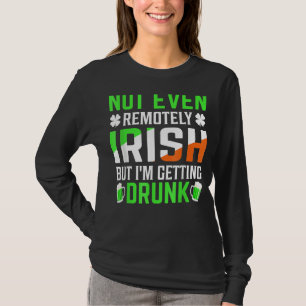 I'm Getting Drunk Irish Flag Shamrock St Patrick's T-Shirt