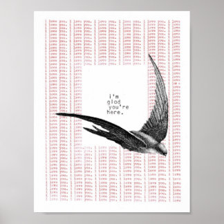 i'm glad you're here poster