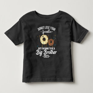 I'm Going to be a Big Brother 2023 Donut Toddler T-Shirt