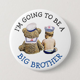 I'm going to be a Big Brother Announcement 7.5 Cm Round Badge