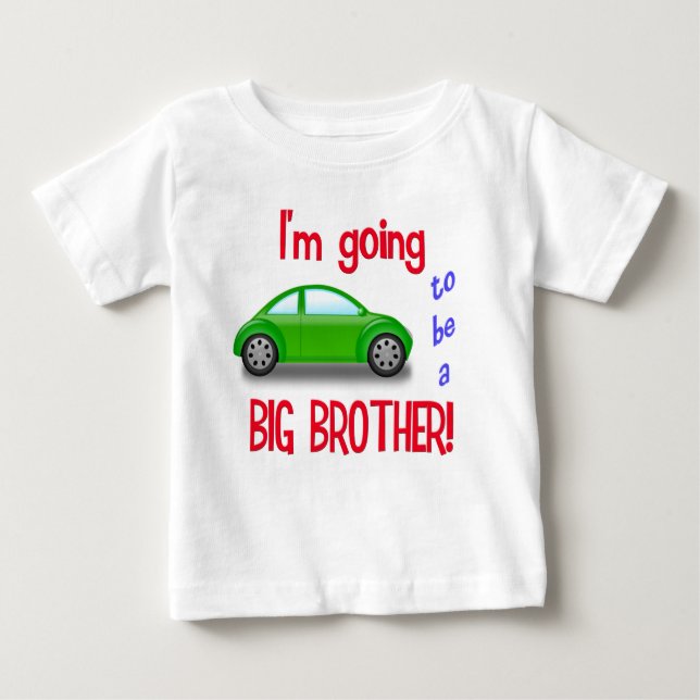 I'm going to be a big brother car t-shirt (Front)
