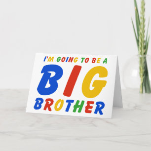 I'm Going To Be A Big Brother Holiday Card