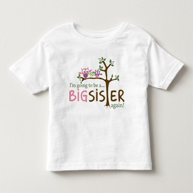 I'm going to be a BIG SISTER AGAIN! Toddler T-Shirt (Front)