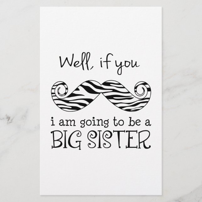 I'm Going to be a Big Sister Stationery (Front)