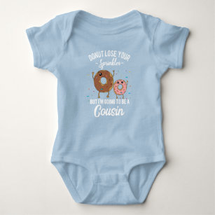 I'm Going to be a Cousin Pregnancy Doughnut Meme Baby Bodysuit
