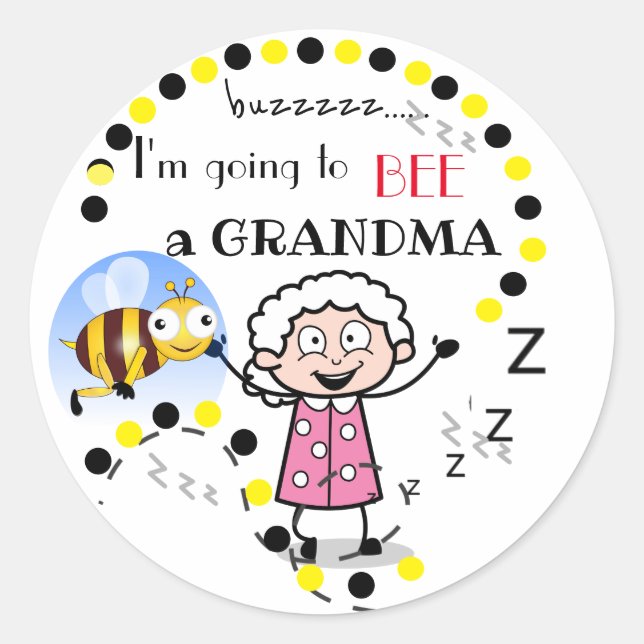 I'm Going to be a Grandma Sticker (Front)