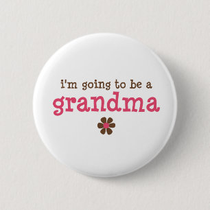 I'm going to be a grandma T-shirt 6 Cm Round Badge