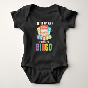 I'm Going To Bingo Player Humor Game gambling Baby Bodysuit