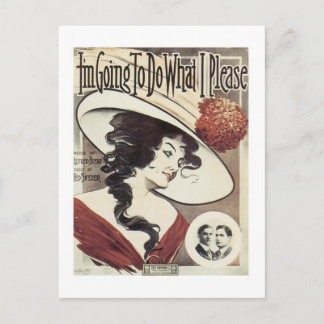 I'm Going To Do What I Please Songbook Cover Postcard
