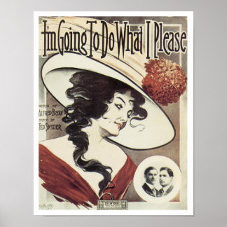 I'm Going To Do What I Please Songbook Cover Poster
