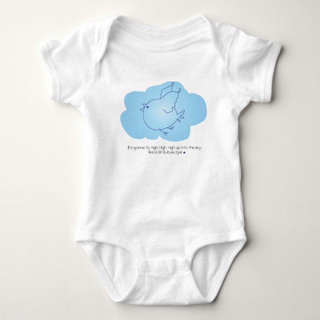 I'm going to fly high! Baby One-piece Bodysuit (Front)