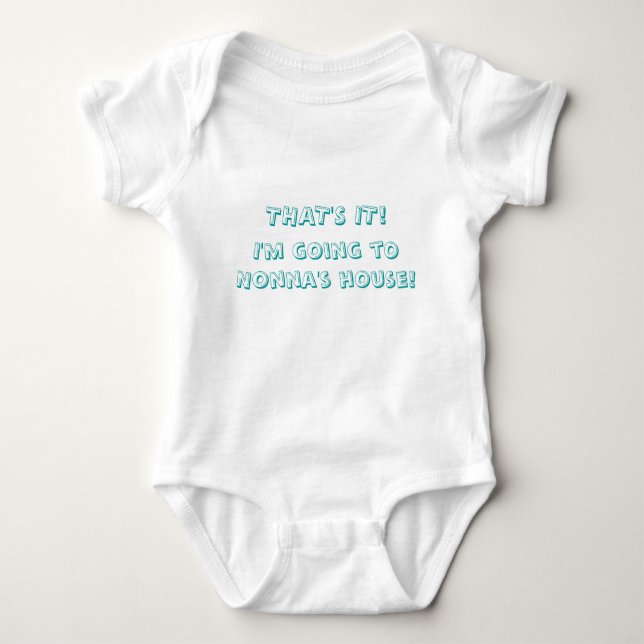 I'm going to Nonna's house! Baby Bodysuit (Front)